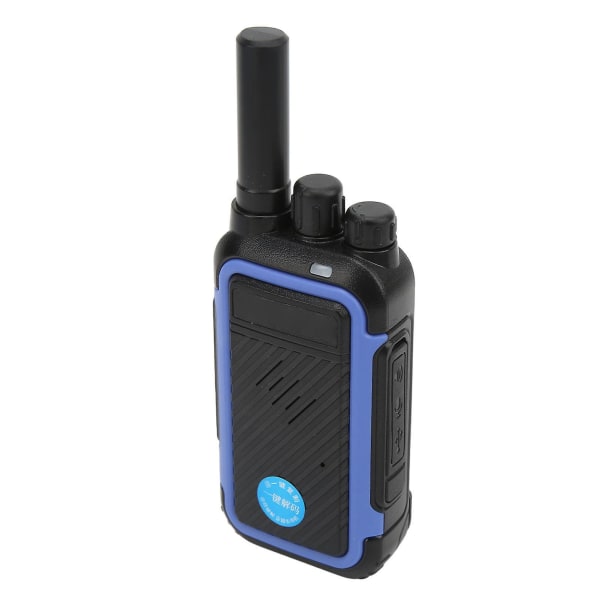 Handhållen trådlös walkie talkie intercom för restauranger och skolor - avkodningsbar, kloningsbar (blå)