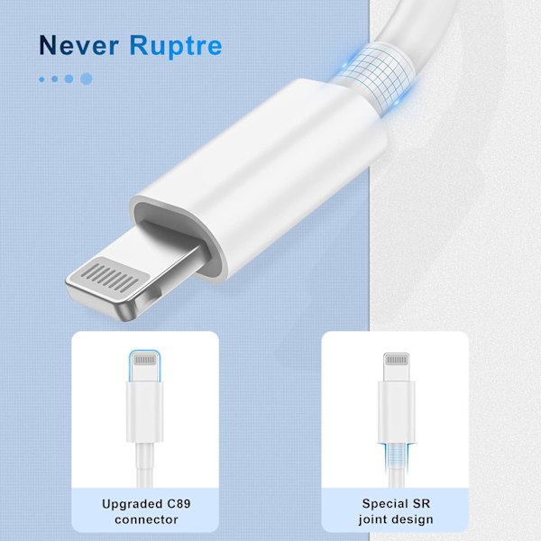 Apple Lightning - USB-kaapeli (2 m) | MD819ZM/A