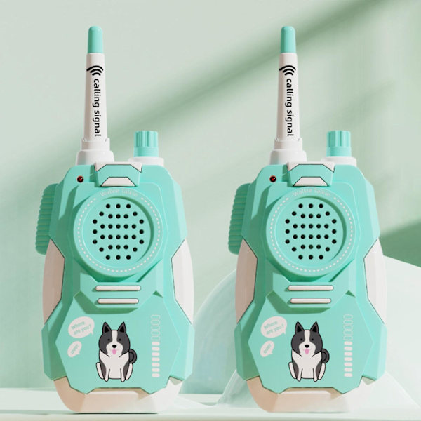 Lasten Walkie-Talkie -lelut pojille, robotti-walkie-talkie, 2-pakkauksessa, joulu- ja syntymäpäivälahjat 3-6-vuotiaille pojille, leirintäretkille, patikointiin ja ulkopeleihin Blue