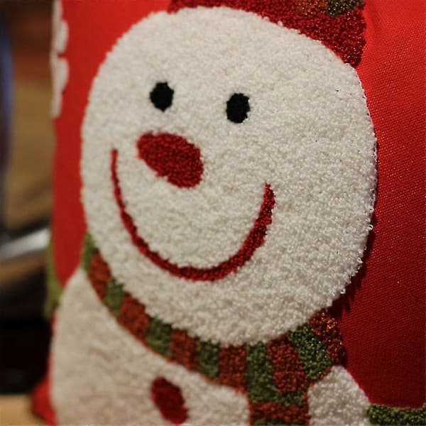 Jultomte Kuddfodral Röd Bak 45x45cm Jul