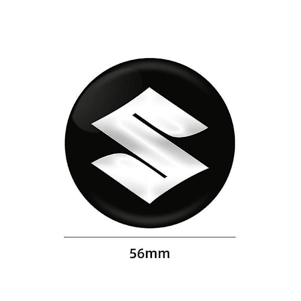 4 stk. 56mm Bilhjul Center Hub Cap Dekal Hjulklistermærke Til Jimny Vi Sx4 Swift Alto