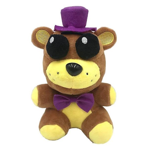 Vissna Lila Kanin Plyschleksaker 7 Tum FNAF Security Breach Bonnie Dock Samlarobjekt Nightmare Freddy Plyschleksaker för Barnfans A18