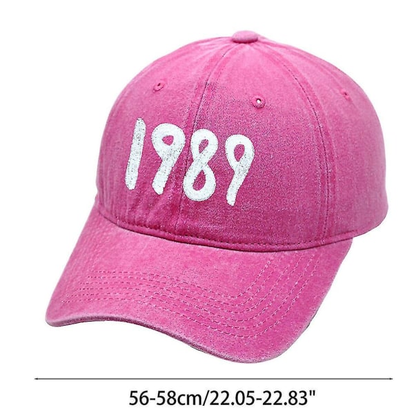 Taylor Swift 1989 retro baseballkasket unisex kvinder rodet bolle snapback hat Sol sport Trucker kasketter basecap Rose Red