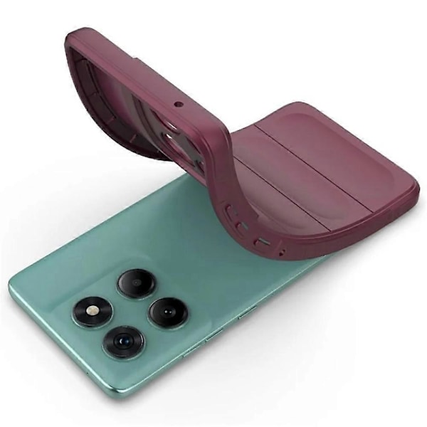 WANLONFENG HD Series TPU-etui med skridsikker overflade og hærdet glas til Motorola Edge 60 Fusion 5G Army Green
