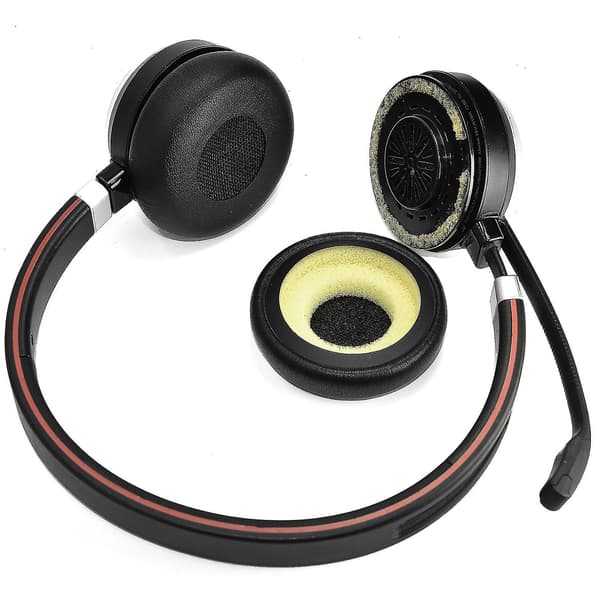 Timubike 1 Par Hodetelefonputer Kompatibel med Jabra Evolve 65 Uc 65ms / Evolve 40 40ms Evolve 20 Se Uc