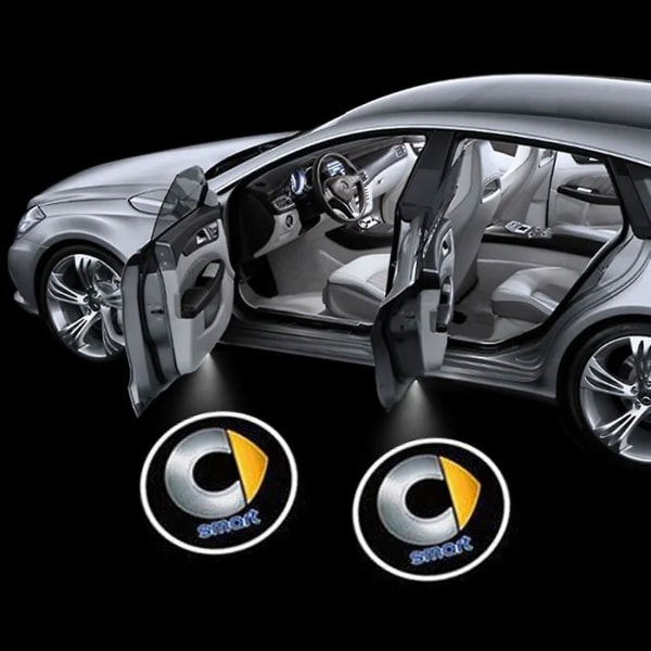 2 st bilvälkomstljus för smarta, bilpölsbelysning Led projektion bildelar