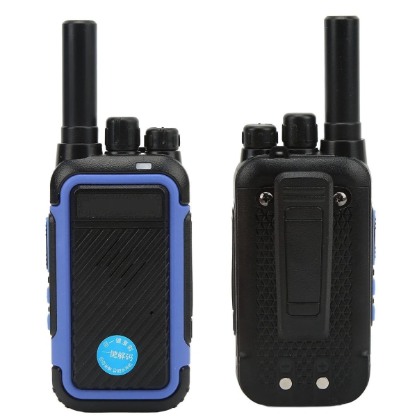 Håndholdt trådløs walkie-talkie intercom for restauranter og skoler - Dekoderbar, klonbar (blå)