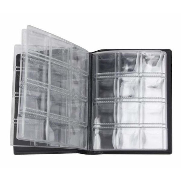 1 Pcs Black 10 Pages 120 Pockets Coin Collection Album Commemorative Coins Penney Storage Book Holder Organizer for Coin Collector