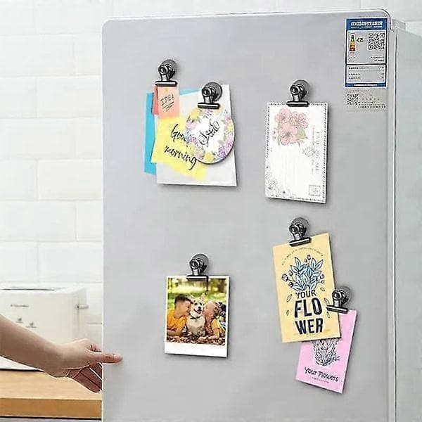Stilfulde magnetiske clips - 10-pak sort