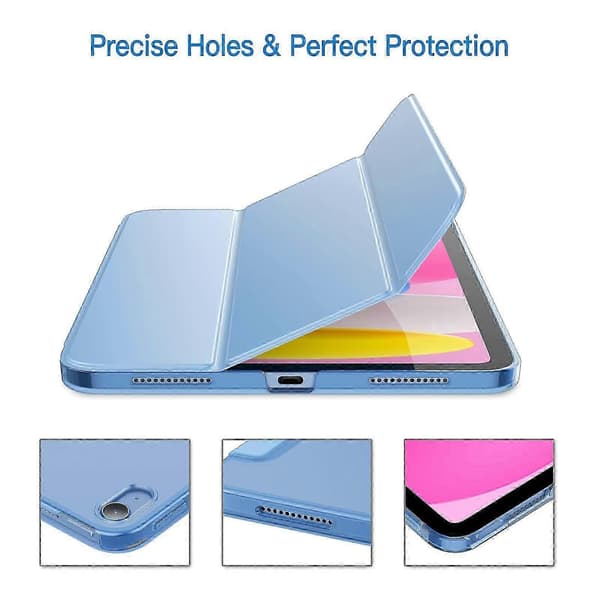 iPad (A16) 11:e/10:e generationen (2025/2022), Slim Stand Hard Shell Fodral (Blå)