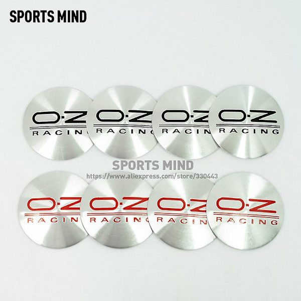 4 stk./parti 56mm Oz Racing Bilhjul Center Hub Cap Mærkat Bil Logo Emblem Mærkat Dekal Bil Styling Tilbehør