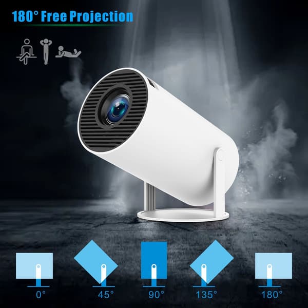 Högkvalitativ Ny 5G 4K Projektor Smart HD LED WiFi Bluetooth HDMI USB Android Hemmabio[ch]