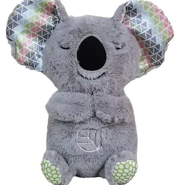 Breathing Koala Plush Toy With Light And Sound Newborn Baby Gift With Music