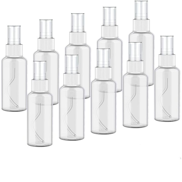 10 * 50 ml:n suihkepullo, tyhjä suihkepullosumutin