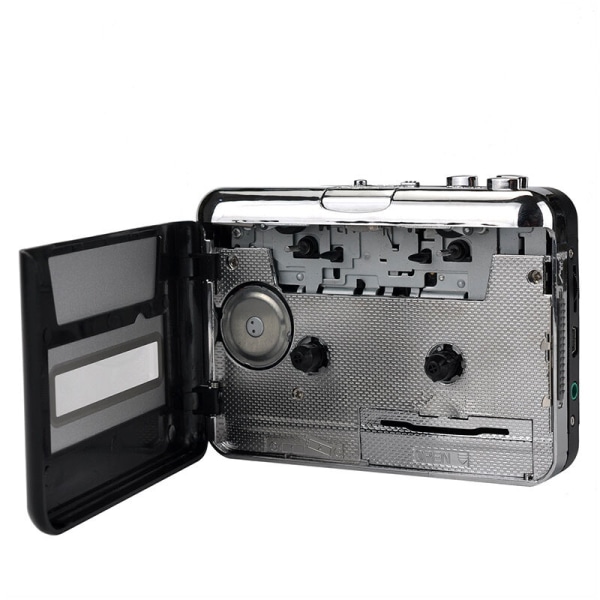 Kassetteafspiller - Bærbar kassetteafspiller til at optage MP3-lydmusik - Kompatibel med bærbare computere