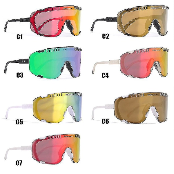 2023 Uudet Poc Devour Pyöräilylasit Mtb Uv400 Urheilupyöräilylasit Goggles Polkupyörä Maastopyörälasit Miesten Naisten Pyöräilylasit C6
