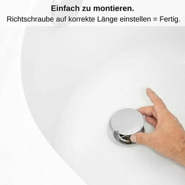 Badekar Propp, Badekarplugg 70mm, Avløpsplugg