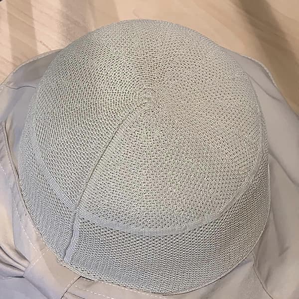 Mesh solhatt for kvinner sommer strand UV-beskyttelse UPF50+ sammenleggbar bred brem med hakerem