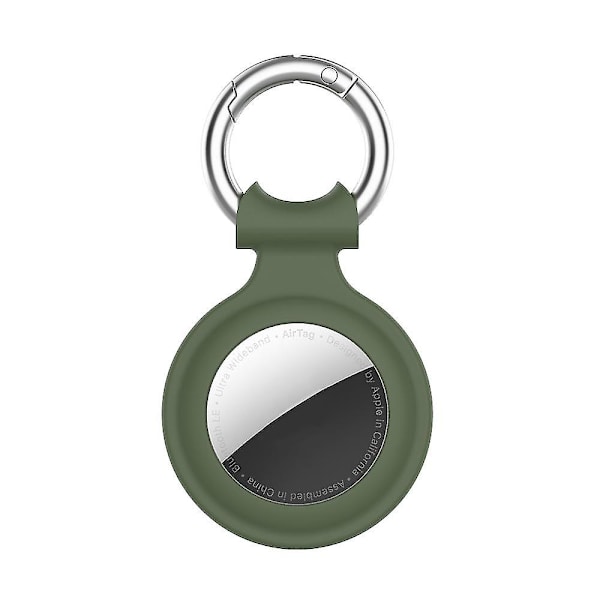 Apple Airtag Læderetui Dækning Til Air Tag Nøglering Holder Ærme Skal Tracker Navy Blue