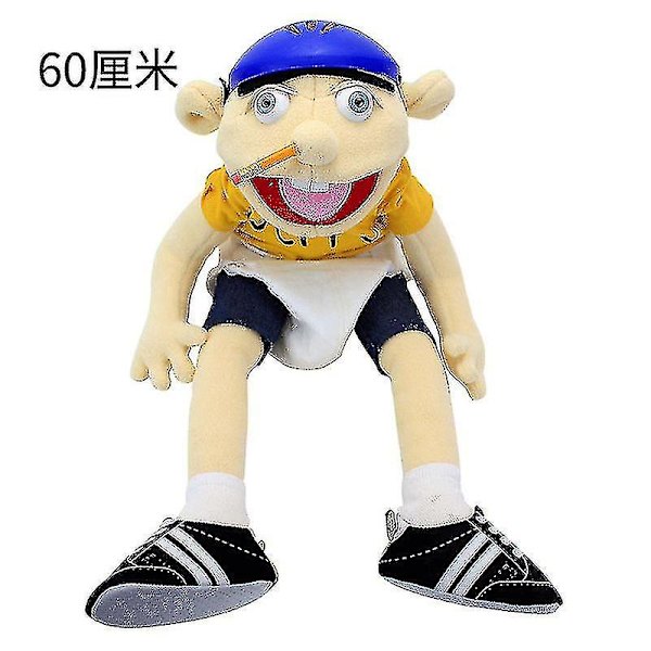 Ulkomainen kauppa Jeff käsipukki lelu suu hauska plussilelu zombi rock Jeff vanhemmat-lapsi käsipukki suu voi liikkua Jeff hand puppet