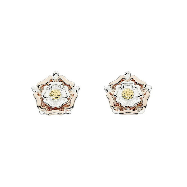 Dew Briar Tudor Rose Goldbelagte Øreringe 4320GRG