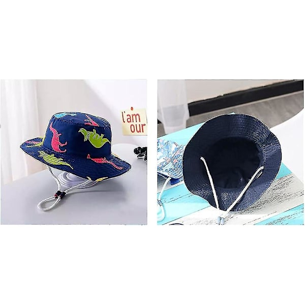 Barnebøttehatt Justerbar Solhatt Pustende Strandhatt For Gutter Jenter_ll Swordback Dragon 2 Years