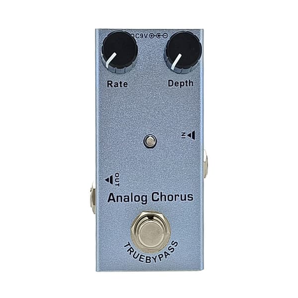 Analog Chorus Gitar Effekt Pedal - Mini True Bypass Chorus Pedal med Rate & Depth Kontroller