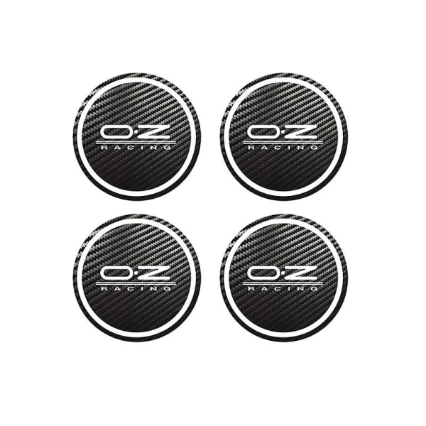 4 kpl for OZ Racing Octavia A5 Fabia Loistava auton muotoilu Badge Logo Carbon Center Caps kevytmetallivanteen napa