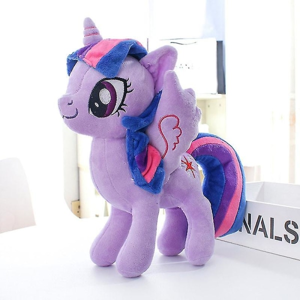 22- 40 cm My Little Pony Toy Fylld Plysch Pinkie Pie Rainbow Dash Film & Tv Unicorn Toys Vänskap är magic för tjejer Presenter Twilight Sparkle 22cm