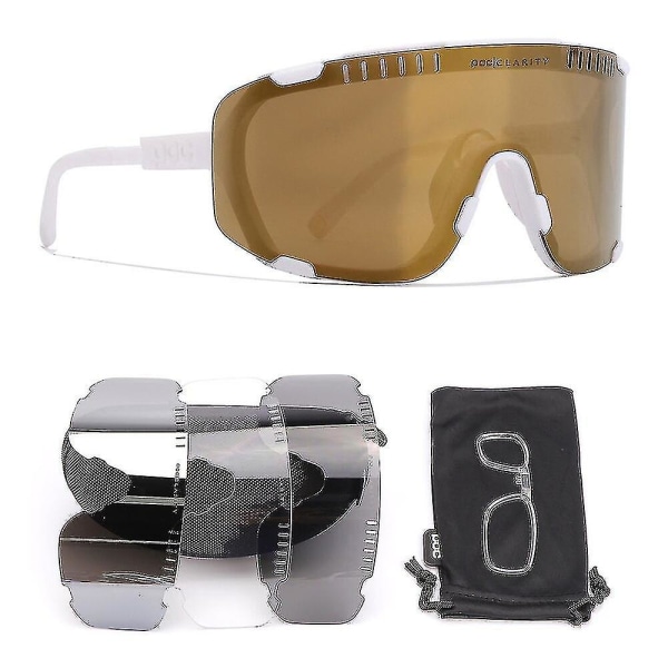 2023 Uudet Poc Devour Pyöräilylasit Mtb Uv400 Urheilupyöräilylasit Goggles Polkupyörä Maastopyörälasit Miesten Naisten Pyöräilylasit C6