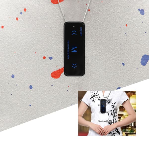 2-vägsradio Mini Walkie Talkie Intercom med 1-3 km kommunikationsavstånd - Set om 2