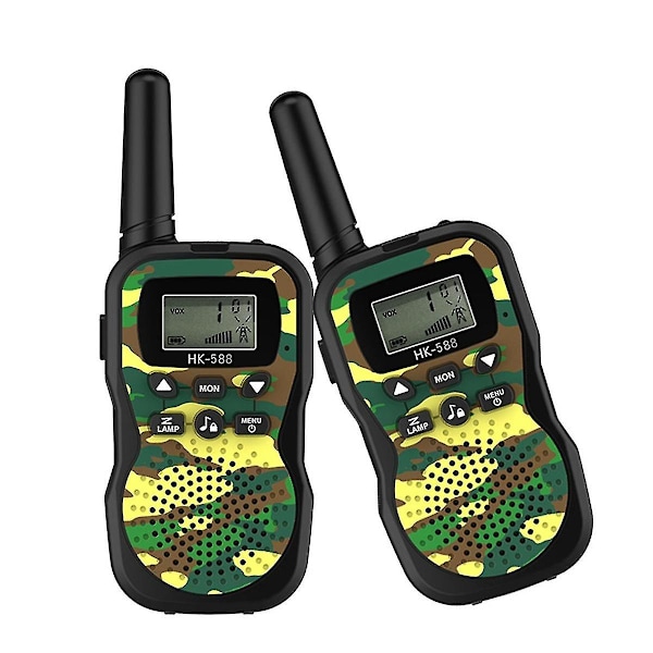 Walkie Talkies Uppladdningsbara För Barn Lång Räckvidd, Jul- & Födelsedagspresent, Vandringsutrustning Campingspel Leksaker Med Ficklampa Rosa Pink
