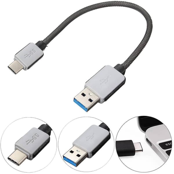 15 cm Typ C USB 3.1 USB C till standard USB 3.0-adapterkabel för PC