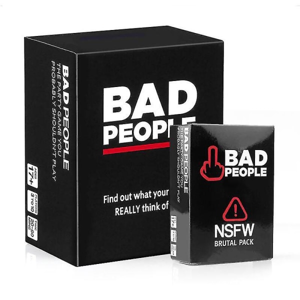 Hot Selling Bad People Party Game Party Game Du sandsynligvis ikke burde spille og Nsfw Expansion Pack Basic and Expansion