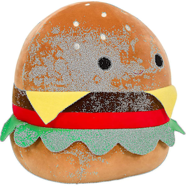 Suuri 16\" Carl Cheeseburger - Virallinen Pehmolelu - Pehmeä ja Pehmeä Ruokalelu - Upea Lahja Lapsille
