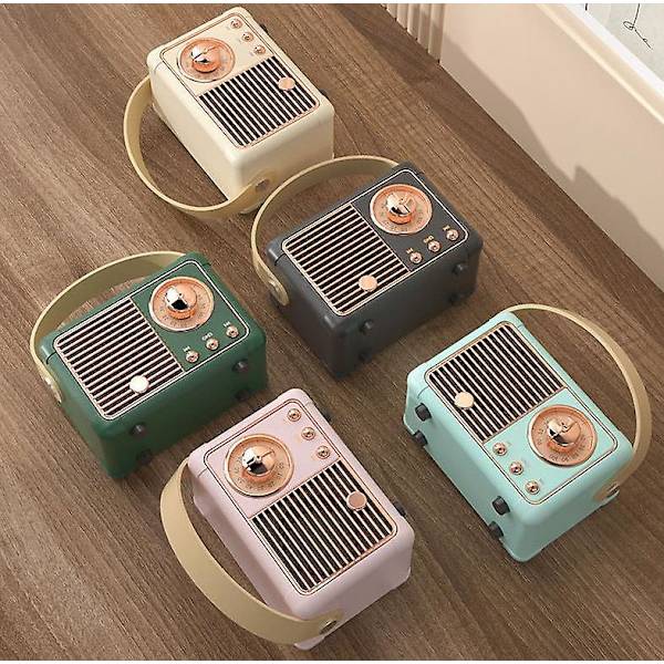Retro bærbar lyd, nostalgisk mini Bluetooth-høyttaler