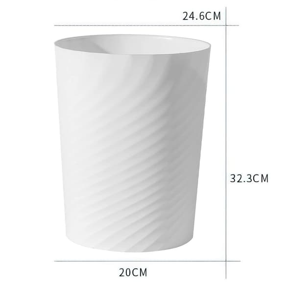 Soptunna (32 cm hög/12 L, Vit), för barnrum/kontor/kök