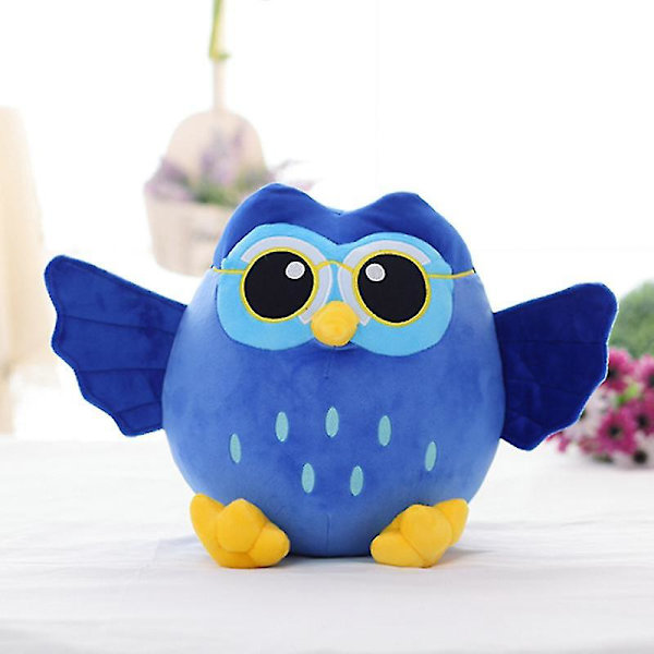 Värikäs Pöllö Nuken Persoonallisuus Söpö Pöllö Tyyny Sohva Tyyny Plus Leikkikalut blue 38cm
