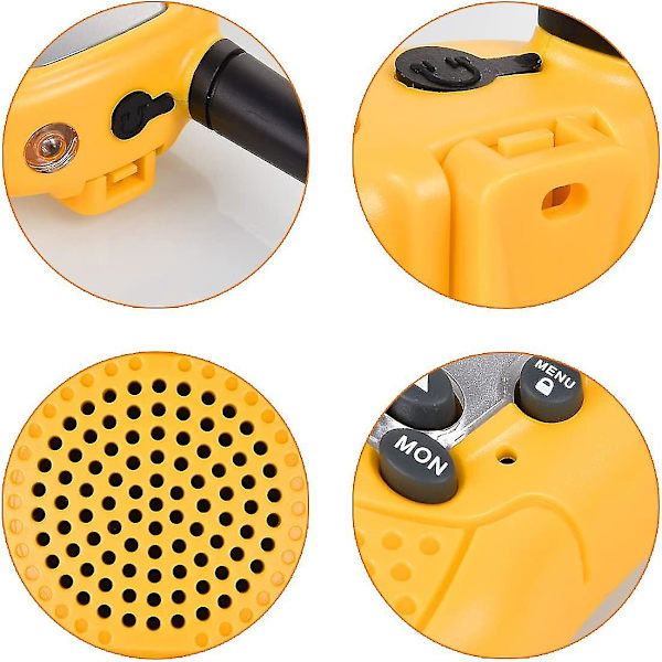 Walkie Talkies til Børn, Funkprofi 388 Radioer til Børn fra 3 År PMR 446 Rækkevidde Op til 3 km 8 Kanaler til Indkøb, Forlystelsesparker, Camping, Shopping