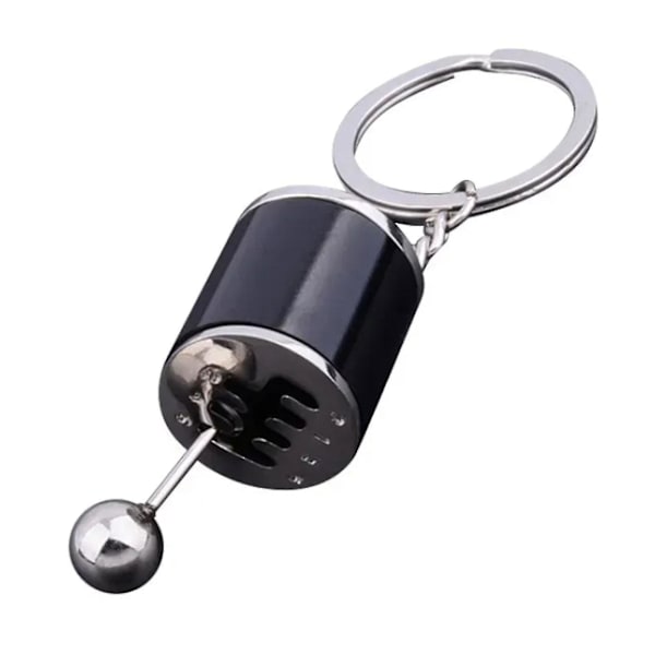 Neon seks-trins manuel gearkasse fidget nøglering + mini skruenøgle, 100% ny Black