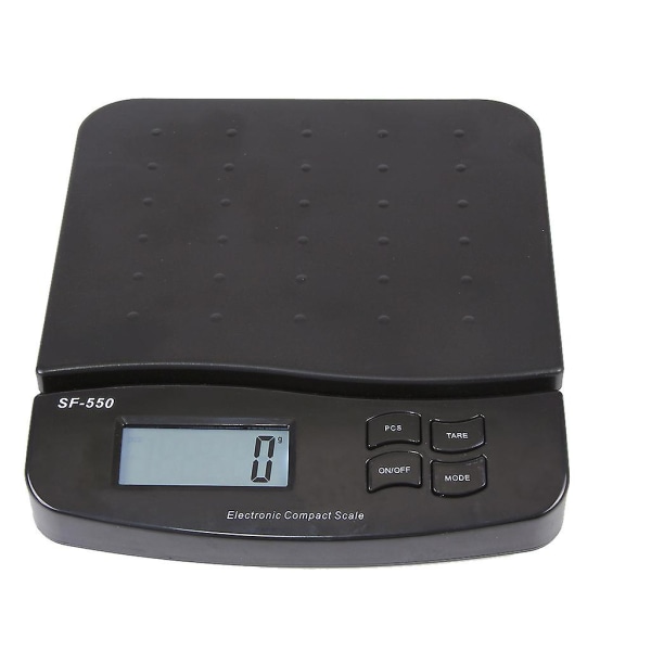 LCD elektronisk 25 kg digital vægt til køkkenmad 1 g vægt elektronisk vægt black