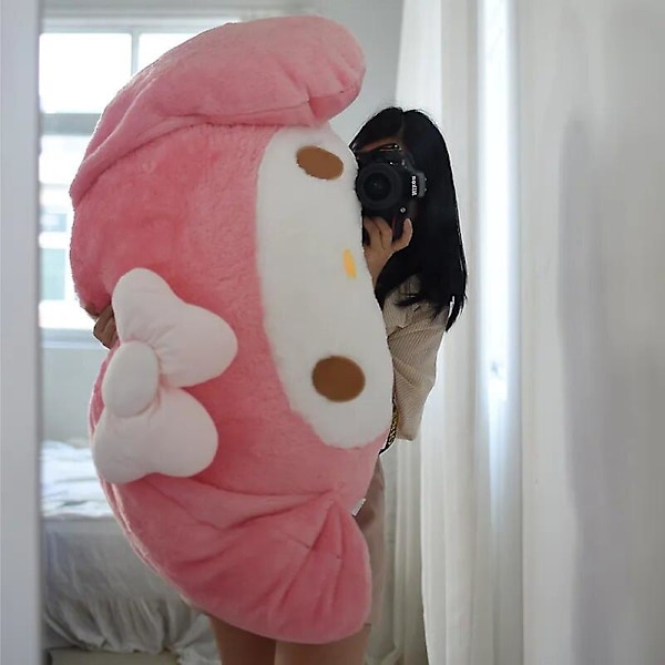 Mjuk My Melody Plyschleksak Stor Storlek Krampludd Bekväm Ryggkudde Söt Japansk Stil Plushies Soffa Dekorativ Kudde Headrest As Picture