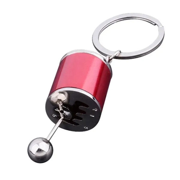 Neon seks-trins manuel gearkasse fidget nøglering + mini skruenøgle, 100% ny Red