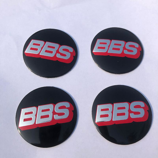4 stk sett Bbs Hjul Center Caps Emblem 56mm 65mm Bbs Bil Cap Logo Badge Sticker Auto Wheel Center Cap Hub Emblem