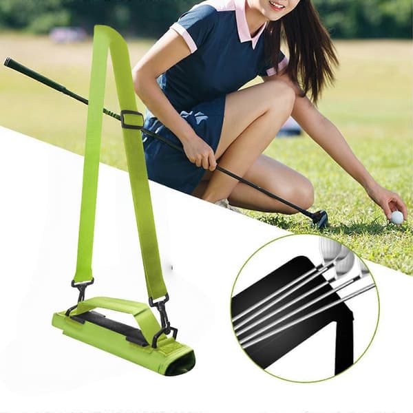 Kompakt bæreveske for golfkøller Romslig interiør for køller og tilbehør Ergonomisk crossbody-stropp Bærbart design Blå Blue