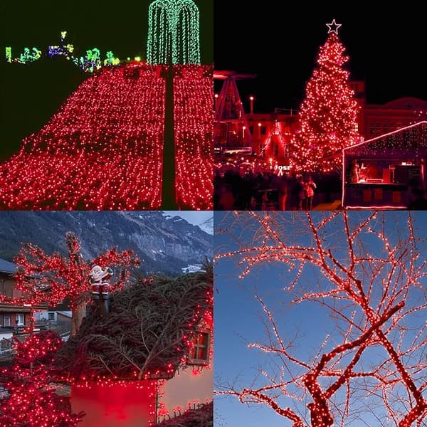 200 LED:n vihreät kestävät valosarjat