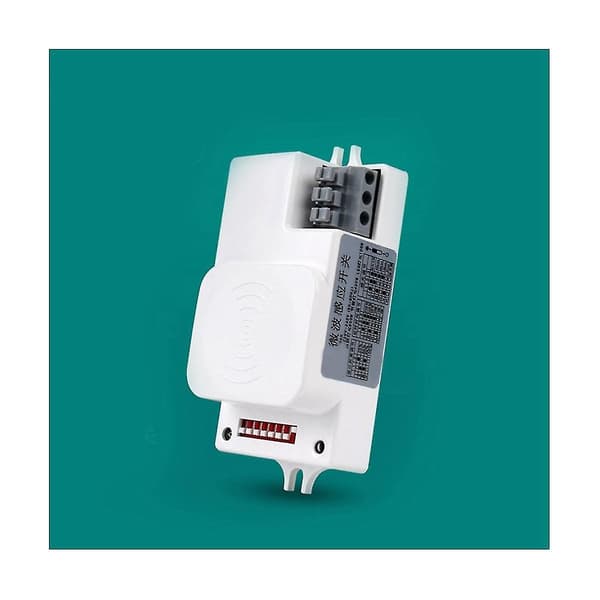 Td 5.8g Mikrobølgesensorafbryder 220v Gang Garage Afstandsforsinkelse Justerbar Multifunktions Led Radarsensor