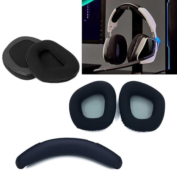 Komfortable øreputer Beam for Void Pro Elite hodetelefoner - Erstatter gamle deksler Black