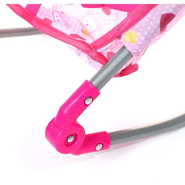 Baby Doll Play Set 5 in 1 Nuketarvikkeet Paketti Nukke Vaunut Nukke Syöttötuoli Bouncer Kehto Keinu Nukke Huonekalut Lastentarha Leikkisetti Rooli  (Keinu)