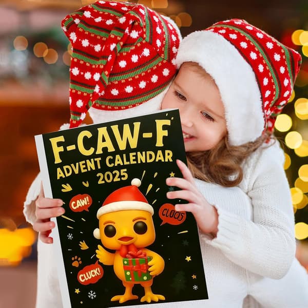 2D Julekalender Nøglering, 24-Segment Flad Nedtællings Blindboks, Jule Nedtællingskalender